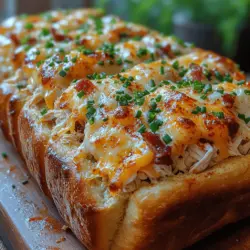 If you're looking for a dish that combines comfort, heartiness, and ease of preparation, look no further than Chicken Bacon Ranch Stuffed Bread. This delightful recipe perfectly encapsulates the essence of home cooking, offering a satisfying meal that can please even the pickiest eaters. Imagine a crusty, golden-brown loaf filled to the brim with tender chicken, crispy bacon, and a creamy ranch dressing, all enveloped in a melty cheese blanket. It’s the ultimate comfort food that brings everyone together around the dinner table.