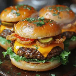 In recent years, sliders have taken the culinary world by storm, captivating taste buds with their perfect balance of flavor and convenience. These mini sandwiches are not just a trend; they embody the essence of comfort food, allowing for a variety of flavors packed into a bite-sized treat. Among the myriad of slider recipes, Viral Cheeseburger Sliders stand out for their delectable combination of juicy beef patties, melted cheese, and a medley of fresh toppings.