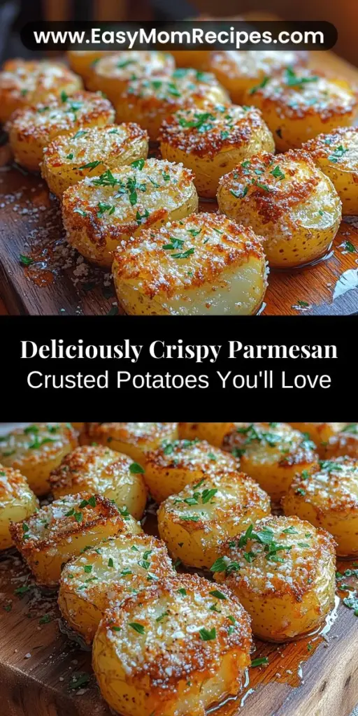 Discover the ultimate side dish with this recipe for Crackling Parmesan Crusted Potatoes. Elevate your cooking with crispy, golden potatoes that feature a rich Parmesan crust, perfect as a savory snack or a delightful accompaniment to any meal. Easy to make, these versatile potatoes adapt to any occasion and are sure to impress. Follow our step-by-step guide to create this gourmet experience at home and enjoy every delicious bite!