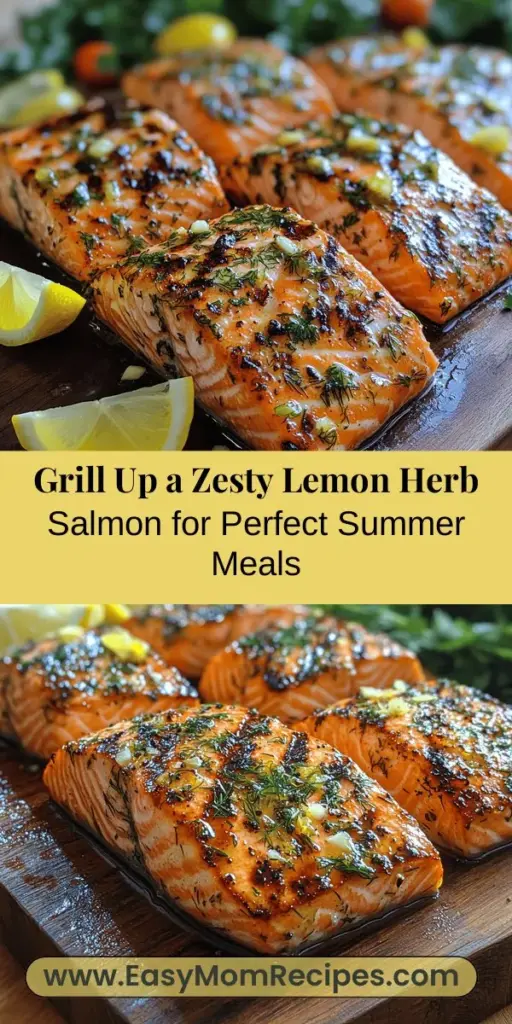 Discover the delightful flavors of Zesty Lemon Herb Grilled Salmon, a perfect dish for summer gatherings or a cozy weeknight dinner. This recipe highlights the fresh taste of salmon enhanced by bright lemon and fragrant herbs. Learn about the nutritional benefits of salmon, including its omega-3 fatty acids, and follow step-by-step grilling instructions for perfectly juicy results. Elevate your dining experience with this healthy and delicious seafood option.