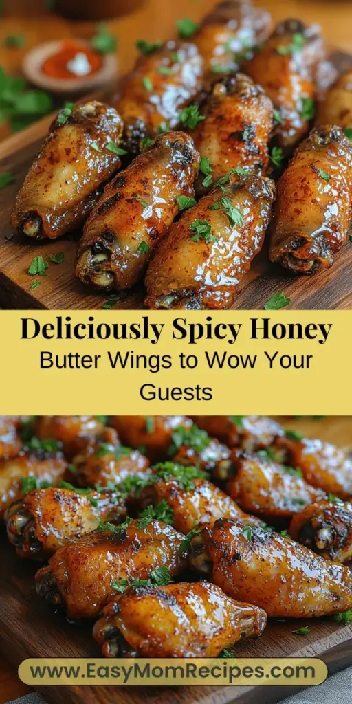 Discover the irresistible flavors of Spicy Honey Butter Wings, the perfect addition to any gathering or family dinner. This recipe combines the sweetness of honey with a kick of heat, creating a deliciously sticky glaze that coats perfectly crispy wings. Learn about the various types of wings, ingredients needed, and step-by-step instructions to whip up this crowd-pleaser in your own kitchen. Elevate your wing game and delight your guests with this delightful dish!