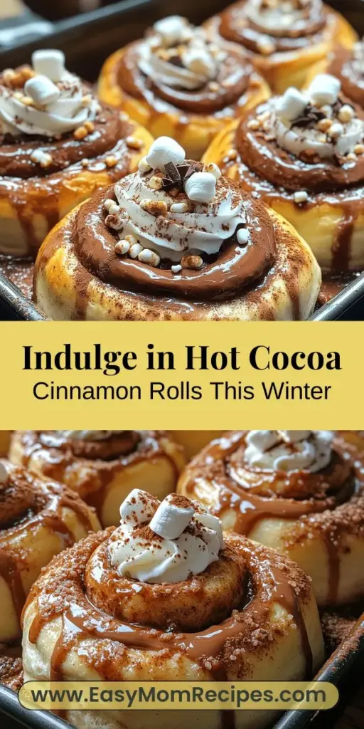 Indulge in the ultimate winter comfort with our Hot Cocoa Cinnamon Rolls recipe! This delightful twist on a classic combines the rich flavors of hot cocoa with the warmth of cinnamon rolls, perfect for cozy gatherings or festive mornings. Follow our step-by-step guide to create soft, pillowy rolls filled with chocolate goodness, topped with a luscious cocoa glaze. Enjoy them fresh from the oven alongside a warm drink for an unbeatable treat that will warm your heart and home.