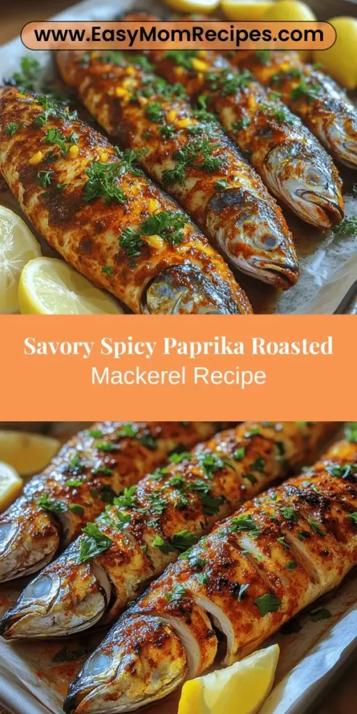 Discover the flavors of the sea with Spicy and Smoky Paprika Roasted Mackerel! This easy and satisfying dish pairs the rich taste of mackerel with the warm, aromatic notes of paprika, making it a healthy choice packed with omega-3s and essential nutrients. Perfect for quick weeknight dinners or an impressive dinner party, this recipe is simple yet gourmet. Explore the delightful combination of spices and enjoy a meal that’s both delicious and environmentally conscious.