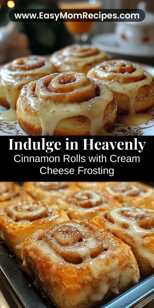 Indulge in the delightful world of homemade cinnamon rolls with cream cheese frosting! This recipe guides you through creating soft, pillowy rolls filled with a rich cinnamon and brown sugar mixture. Perfect for breakfast or dessert, these sweet treats are sure to impress. The creamy frosting adds a luscious finishing touch, balancing the warm flavors beautifully. Elevate your baking skills and enjoy the comforting aroma of fresh cinnamon rolls straight from the oven!