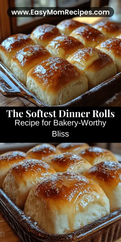 Experience the joy of homemade bread with this easy recipe for the softest, bakery-style dinner rolls. Whether you’re hosting a family dinner or simply enjoying a cozy night at home, these fluffy rolls elevate any meal. Discover the essential ingredients that ensure a tender texture and follow our step-by-step guide to achieve perfect results. Say goodbye to store-bought options and embrace the warmth of freshly baked rolls that everyone will love!