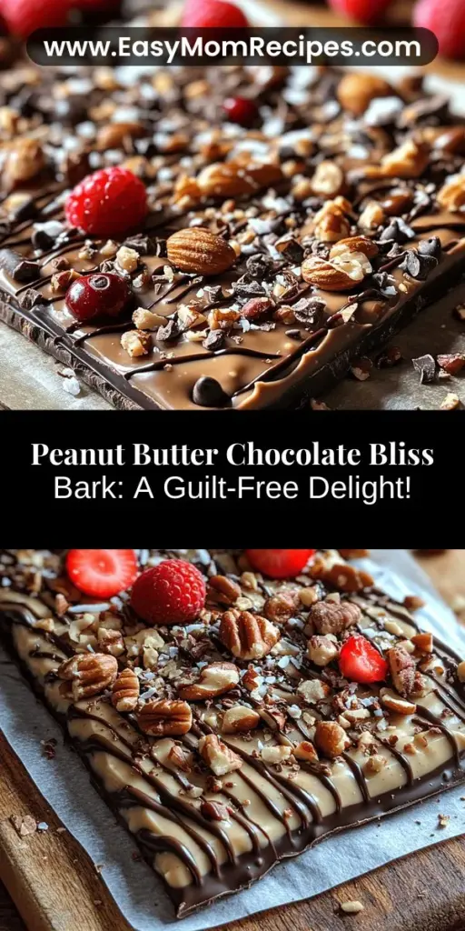 Indulge in the deliciousness of Creamy Peanut Butter Chocolate Bliss Bark, a unique dessert that blends chocolate, peanut butter, and Greek yogurt for a creamy delight. This easy-to-make treat offers a healthier alternative to traditional sweets, making it perfect for any occasion. Explore the nutritional benefits and customizable variations of this irresistible bark, and learn useful storage tips to enjoy it anytime. Master the art of making this guilt-free dessert that satisfies your sweet cravings!