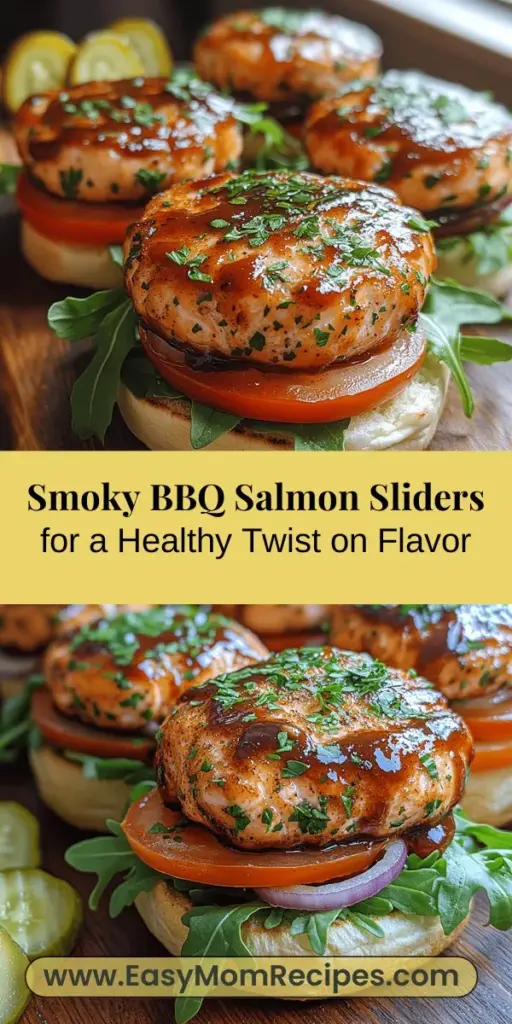 Discover the deliciously healthy Smoky BBQ Salmon Sliders, a perfect alternative to traditional meat sliders. These bite-sized delights feature fresh salmon paired with a homemade smoky barbecue sauce, creating a mouthwatering balance of sweet and tangy flavors. Ideal for summer gatherings or quick weeknight dinners, this versatile recipe is both easy to prepare and customize. Elevate your culinary game with this nutritious and flavorful dish that everyone will love!