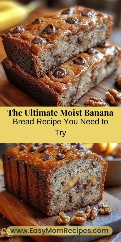 Discover the joy of baking with the best-ever moist banana bread recipe that transforms overripe bananas into a delicious treat. This simple guide walks you through essential ingredients such as ripe bananas for sweetness, rich butter for moisture, and the perfect blend of spices. Learn how to mix, bake, and personalize your loaf with nuts or chocolate chips. Perfect for beginners and seasoned bakers alike, create memories with every slice of this comforting classic.