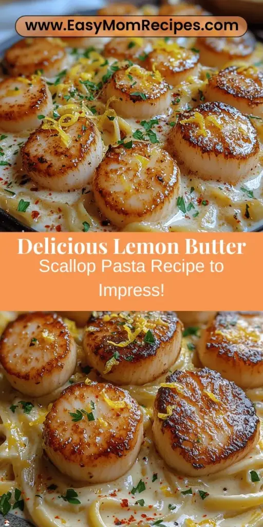 Discover the mouthwatering delight of Lemon Butter Scallop Pasta, a dish that brings the essence of coastal cuisine right to your kitchen. This recipe combines tender sea scallops with a creamy, zesty sauce made from fresh lemon, garlic, and white wine, all over perfectly cooked fettuccine. Ideal for impressing guests or enjoying a cozy night in, this easy-to-make dish is a luxurious treat that's sure to become a favorite. Indulge in the rich flavors and elevate your dining experience with this unforgettable pasta recipe.