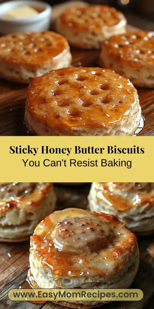Indulge in the warmth of homemade Sticky Honey Butter Biscuits, a perfect blend of sweet and savory. These flaky, buttery delights are not just biscuits; they’re an experience! With a shiny honey glaze and tender interior, each bite offers comfort and sophistication. Discover essential ingredients and step-by-step instructions to create these irresistible treats from scratch. Great for breakfast, brunch, or cozy snacks, they’re sure to impress your family and friends!