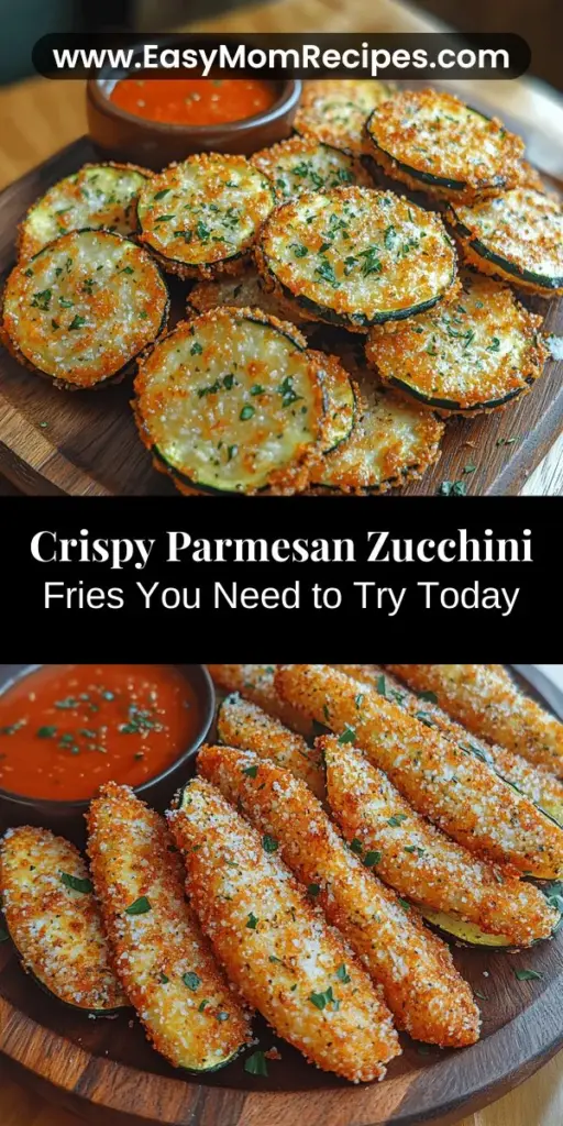 Discover the delightful world of crispy Parmesan crusted zucchini fries! This healthy alternative to traditional fries is easy to make and perfect for any occasion, whether as a snack, appetizer, or side dish. Zucchini is packed with vitamins and low in calories, while the crispy Panko and rich Parmesan create a tasty crunch. Customize your recipe with gluten-free or dairy-free options to accommodate various dietary preferences. Indulge in a delicious treat without the guilt!