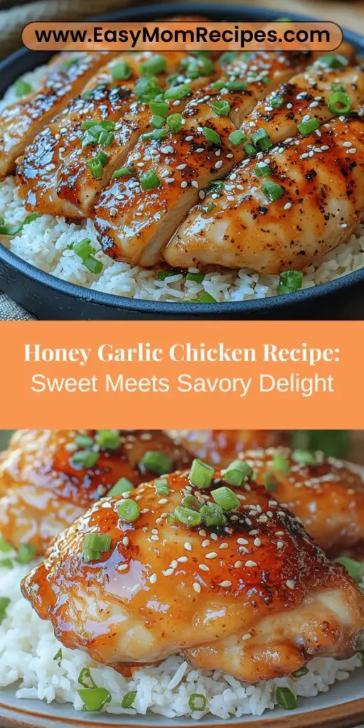 Indulge in the perfect blend of sweet and savory with Sweet Symphony Honey Garlic Chicken. This easy-to-make recipe features tender chicken thighs marinated in a mouthwatering honey garlic sauce, delivering a flavor explosion that will impress any guest. Dive into the origins of this beloved dish and learn about the nutritional benefits of its ingredients. Follow our step-by-step guide to create a delightful meal that's ideal for both weeknight dinners and special occasions!