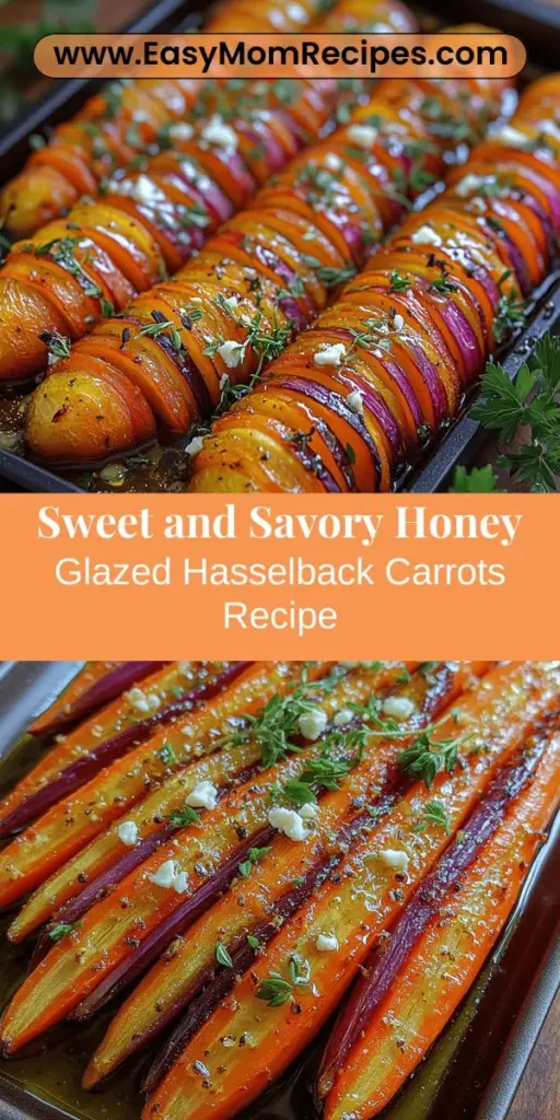 Elevate your dinner with this stunning Honey Glazed Hasselback Carrots recipe! Perfectly roasted to caramelized perfection, these colorful carrots are infused with a delightful blend of honey, olive oil, and fresh thyme. The unique Hasselback technique enhances their flavor and presentation, making them a show-stopping side dish for any occasion. Fresh, vibrant ingredients come together to create a dish that's not only beautiful but healthy and delicious. Enjoy the sweet and savory flavors that will impress your family and friends.
