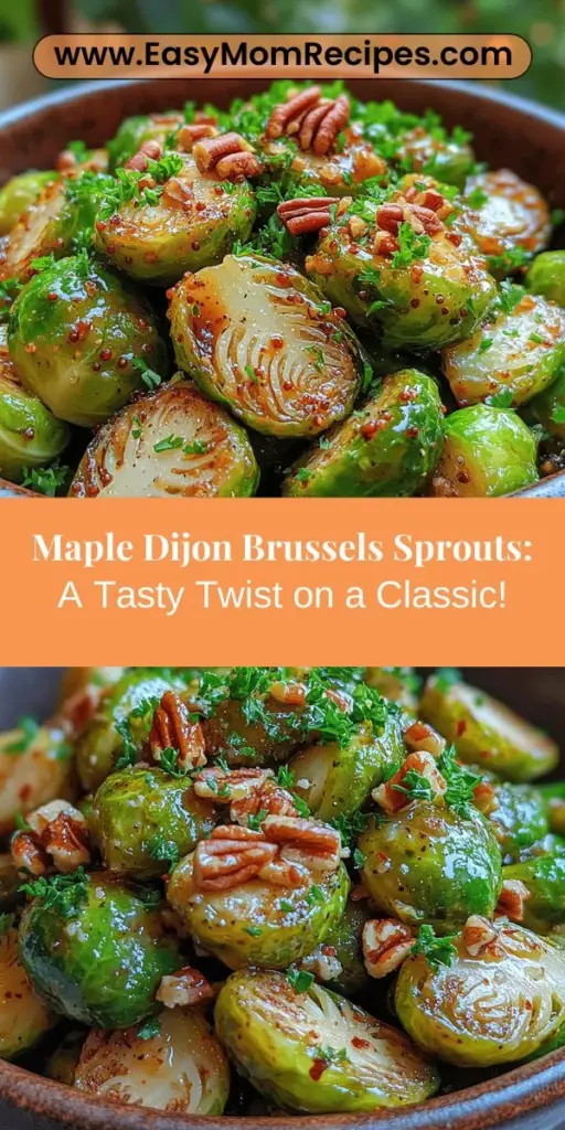 Discover the delicious and nutritious Maple Dijon Brussels Sprouts Delight, a recipe that transforms these often-misunderstood veggies into a flavorful dish. Loaded with vitamins and antioxidants, Brussels sprouts are perfect for any meal. This dish balances the sweetness of pure maple syrup with the tanginess of Dijon mustard, creating a satisfying side for family gatherings or weeknight dinners. Roasted to perfection, they're sure to change any skeptical eater's mind. Explore the health benefits, step-by-step preparation, and creative serving suggestions that make these sprouts a staple in your kitchen.