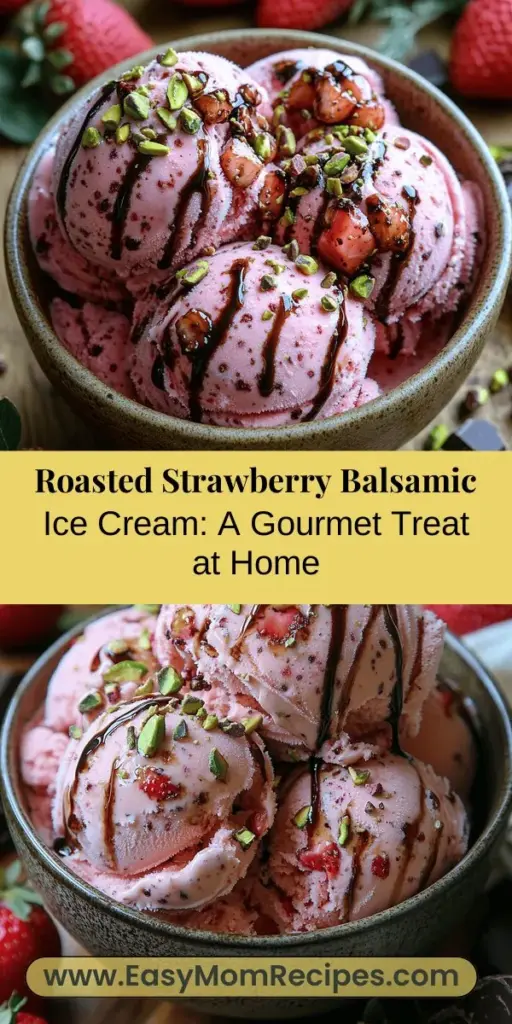 Discover a new favorite dessert with Roasted Strawberry Balsamic Ice Cream, a sophisticated twist on the classic treat. Enjoy the delightful blend of sweet, caramelized strawberries and tangy balsamic vinegar for a gourmet experience that's sure to impress. This recipe guides you through selecting the best ingredients and creating a rich, creamy ice cream at home. Perfect for summer gatherings or cozy nights, this unique flavor combination is a must-try for ice cream lovers.