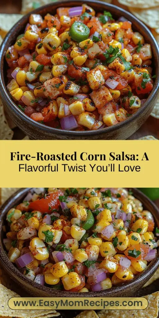 Discover the vibrant and smoky flavors of fire-roasted corn salsa, a perfect twist on classic salsa that will elevate your summer gatherings! This delightful recipe combines fresh corn, tomatoes, red onion, jalapeño, and cilantro, all beautifully enhanced by the art of roasting. With a balance of sweetness, spice, and zesty lime juice, it’s the ideal dip for tortilla chips, a topping for tacos, or a fresh accompaniment to grilled meats. Enjoy a healthy and delicious dish that’s easy to prepare and packed with nutrients!