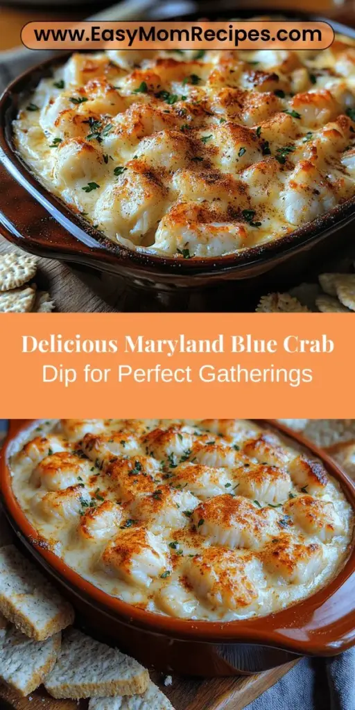 Discover the mouthwatering Maryland Blue Crab Delight, a creamy and savory seafood dip perfect for any gathering. Made with fresh lump crab meat, cream cheese, and a blend of cheeses, this dish is a showcase of Chesapeake Bay flavors. Whether it's a summer barbecue or a winter celebration, this dip adds a touch of elegance to your appetizer table. Easy to prepare and deliciously rich, it's sure to be a hit with family and friends.