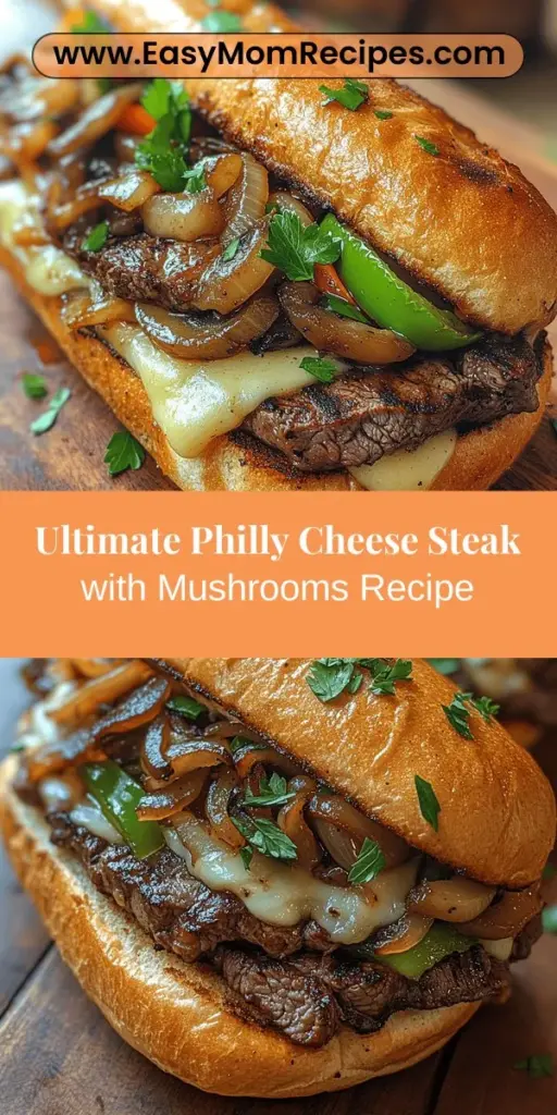 Discover the Ultimate Philly Cheese Steak Sandwich with Mushrooms, a delicious twist on the classic comfort food that originated in Philadelphia. This recipe features juicy ribeye steak, savory mushrooms, and gooey provolone cheese, all enveloped in a fresh hoagie roll. With a rich history and customizable variations, this sandwich is perfect for both novice cooks and seasoned chefs alike. Follow our guide to create a flavorful masterpiece that will impress family and friends. Enjoy the satisfaction of crafting a culinary icon in your own kitchen!