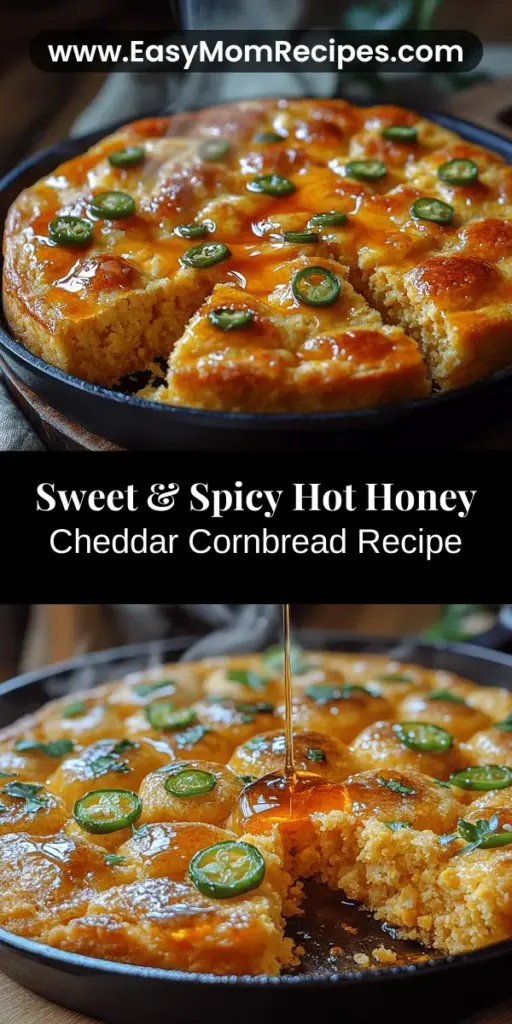 Discover a delightful twist on a classic dish with Hot Honey Cheddar Cornbread! This recipe combines the warm, comforting flavors of traditional cornbread with the richness of sharp cheddar cheese and a touch of heat from hot honey. Perfectly fluffy and bursting with flavor, this cornbread is the ideal companion to chili or grilled meats. Dive into the backstory of cornbread, explore key ingredients, and learn how to make this crowd-pleaser for your next gathering. Enjoy a taste of tradition with a modern flair!
