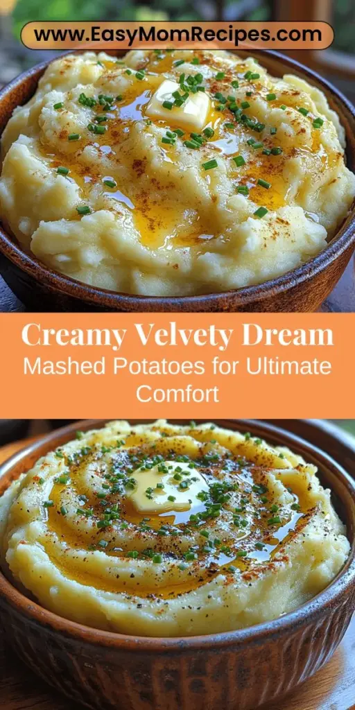 Discover the ultimate comfort food with our Velvety Dream Mashed Potatoes recipe. This guide takes the classic dish to new heights, showcasing the right choice of Yukon Gold potatoes, rich dairy ingredients, and perfect seasoning techniques. You’ll learn how to achieve that creamy, melt-in-your-mouth texture that will steal the spotlight at any meal. Elevate your dining experience with this luxurious side dish that perfectly complements a variety of main courses.