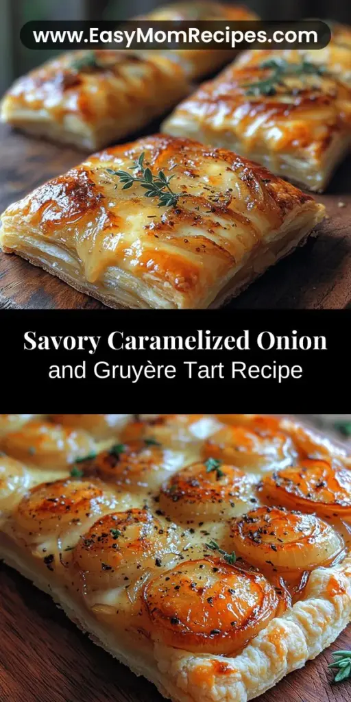 Discover the deliciousness of Caramelized Onion & Gruyère Tart, where sweet caramelized onions meet rich Gruyère cheese in a flaky puff pastry crust. Perfect for brunch, dinner parties, or cozy nights at home, this French-inspired dish will elevate your culinary repertoire. With tips on selecting ingredients, caramelizing onions, and achieving the ideal crust, you'll impress your guests and indulge your taste buds with this savory treat. Ideal for any occasion, it’s time to bring this culinary delight to your table!