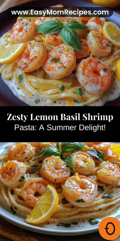Brighten your dining experience with Zesty Lemon Basil Shrimp Pasta, a perfect summer dish that's easy to whip up. This recipe combines sweet shrimp with a creamy lemon sauce and fresh basil, creating a flavor-packed meal that's sure to impress. With minimal ingredients and quick steps, it’s ideal for both novice cooks and culinary pros. Serve it up for a cozy weeknight dinner or a festive gathering, and enjoy the delightful contrasts of textures and tastes in every bite.