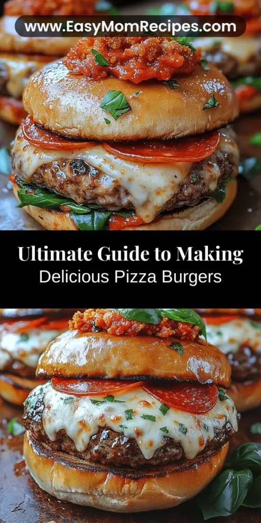 Discover the mouthwatering fusion of flavors with Pizza Burgers, where the classic burger meets the deliciousness of pizza. This innovative dish combines juicy beef patties infused with zesty tomato sauce, melty mozzarella, and your favorite toppings like pepperoni and fresh basil. Perfect for family meals or gatherings, Pizza Burgers are easy to make and even better to enjoy. Unleash your culinary creativity with this delectable recipe that everyone will love.