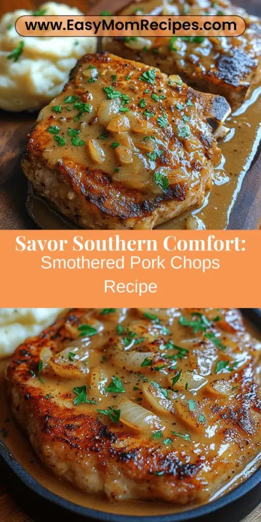 Discover the mouthwatering flavors of Southern Comfort Smothered Pork Chops with this delightful recipe that brings a taste of tradition to your table. This dish features tender pork chops enveloped in a rich, savory gravy, perfect for creating cherished family memories. Learn essential cooking techniques, ingredient breakdowns, and serving suggestions, making it easy for both beginners and seasoned cooks to enjoy this classic comfort food, ideal for any gathering. Dive into the heart of Southern cuisine!