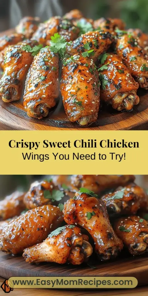 Discover the irresistible flavor of Crispy Sweet Chili Chicken Wings! This delicious recipe combines the perfect crunch with a sweet and savory sauce, making it a go-to for gatherings or cozy nights in. Learn the secrets of achieving that coveted crispiness with the right coating techniques, ideal frying methods, and tips for a flavorful sweet chili sauce. Perfect for sharing and sure to impress your guests, these wings will elevate any occasion!