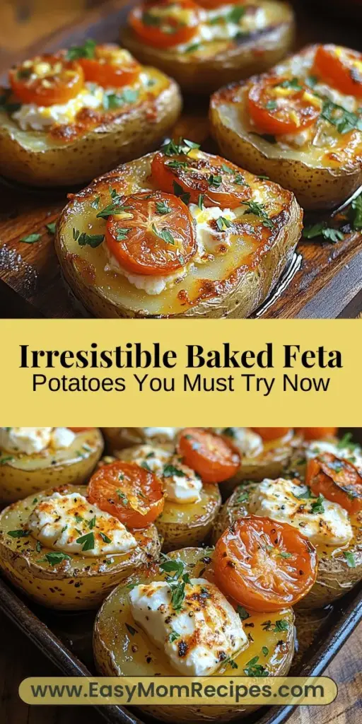 Dive into the delicious world of baked feta potatoes! This comforting dish combines creamy Yukon Gold potatoes with tangy feta cheese, creating a flavor explosion that will leave you wanting more. Perfect as a side dish or a standalone meal, these baked goodies are easy to prepare and packed with nutritious ingredients like cherry tomatoes and aromatic spices. Elevate your dinner table with this simple yet satisfying recipe that pleases everyone!