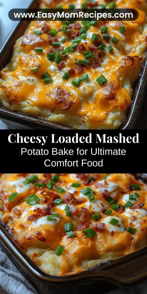 Transform your gatherings with the comforting Loaded Cheesy Mashed Potato Bake, a delicious twist on a classic dish. Perfectly creamy and packed with flavors, this recipe uses russet potatoes, butter, whole milk, and a blend of cheeses to create a memorable centerpiece for any meal. Customize it with crispy bacon, fresh herbs, or your choice of toppings for a delightful crunch. It’s easy to prepare and sure to warm hearts and appetites alike!