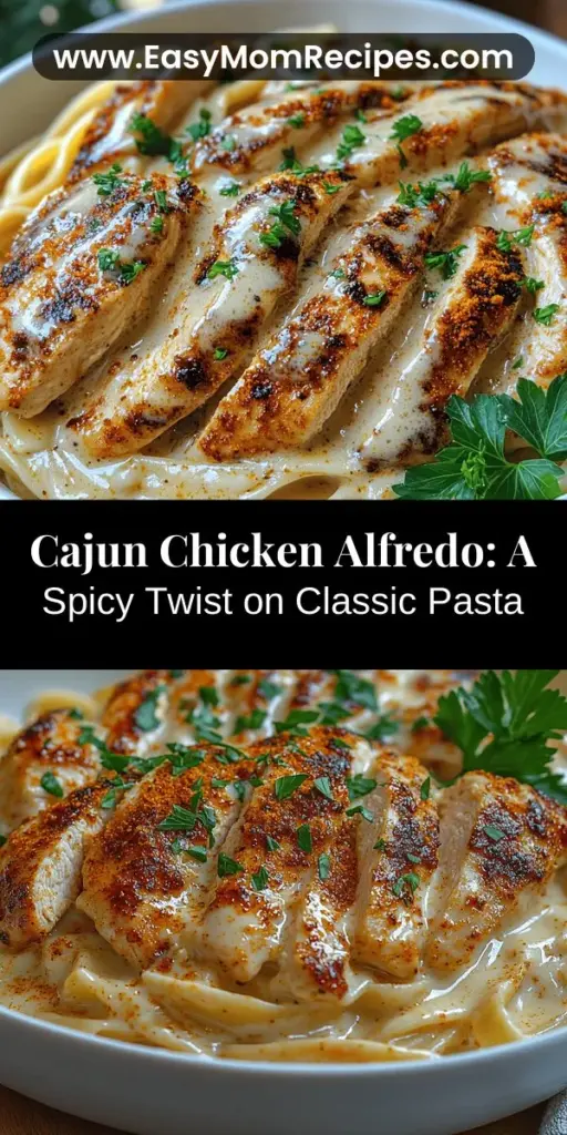 Discover the perfect blend of Italian and Cajun flavors with Cajun Chicken Alfredo Delight! This creamy pasta dish features fettuccine coated in a luscious Alfredo sauce, combined with spicy Cajun-seasoned chicken for a meal that's both comforting and exciting. With simple ingredients and easy steps, you can create a vibrant dish that brings a touch of Louisiana to your table. Ideal for family gatherings or a cozy dinner, enjoy this culinary fusion that will impress everyone!