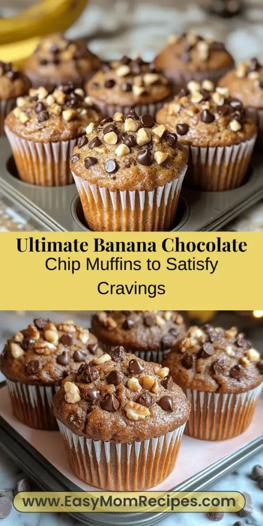 Indulge in the comforting goodness of banana chocolate chip muffins with this easy, delicious recipe! Perfect for breakfast, snacks, or dessert, these muffins combine ripe bananas and melted chocolate to create a delightful treat that will satisfy everyone in your family. With simple ingredients and quick preparation, you can enjoy freshly baked muffins in no time. Discover how to make these flavorful, moist treats today, and fill your kitchen with their irresistible aroma!