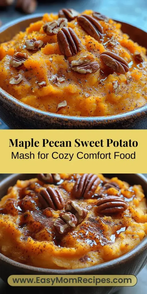 Experience the ultimate comfort food with Maple Pecan Sweet Potato Mash, a dish that beautifully combines the natural sweetness of sweet potatoes with the rich, nutty flavor of pecans and a drizzle of pure maple syrup. Perfect for festive gatherings or a cozy family meal, this mash is easy to prepare and packed with nutrients. Discover its health benefits and learn how to achieve the perfect texture and flavor in your home kitchen. Enjoy a wholesome recipe that enhances any dining experience.