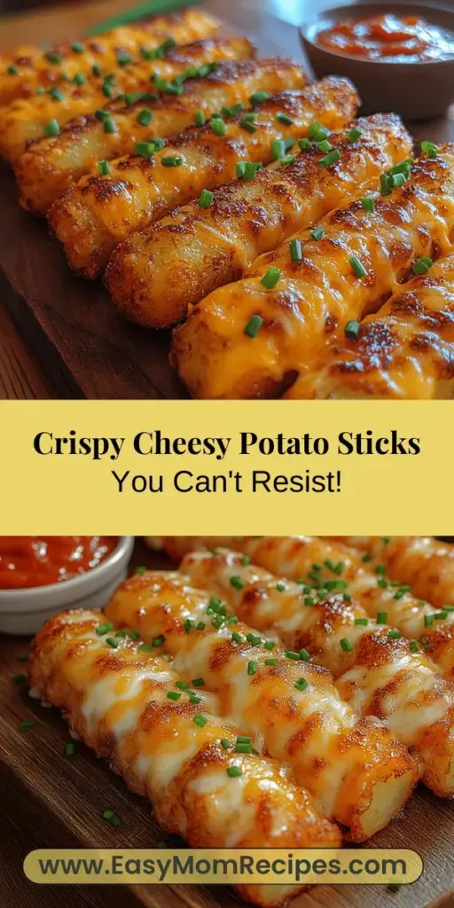 Discover the ultimate crispy cheesy potato sticks that are sure to impress at any gathering! With a golden, crunchy exterior and a gooey cheesy middle, these delicious snacks are perfect for sharing. Learn how to select the right potatoes, create a flavorful cheese blend, and achieve that perfect crunch with our step-by-step guide. Ideal for movie nights or appetizers, don’t miss out on this crowd-pleasing treat that pairs beautifully with various dipping sauces!