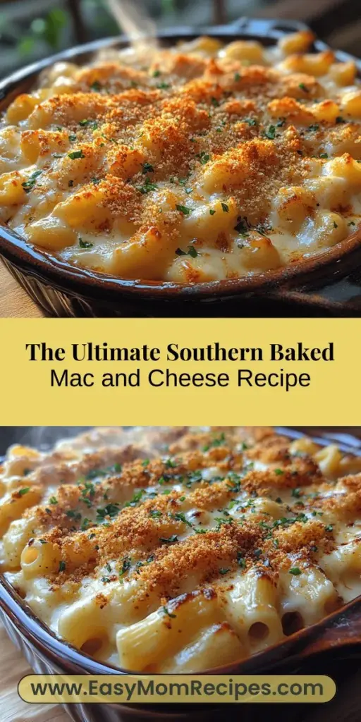 Discover the irresistible comfort of Southern Baked Mac and Cheese, a cherished dish that brings warmth to gatherings and family celebrations. This article dives into the essential ingredients and cooking techniques, offering insights into the rich history of this classic dish. Learn how to achieve creamy texture and a crunchy topping for a truly delightful experience. With tips for variations and perfect pairings, you'll elevate your culinary skills and impress loved ones with this indulgent favorite.