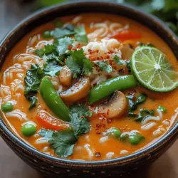 To truly appreciate the depth of flavor in Fiery Thai Coconut Curry Soup, it's essential to understand the role each ingredient plays in the recipe. Each element contributes not only to the soup's taste but also to its nutritional profile, making it a wholesome option for any meal.