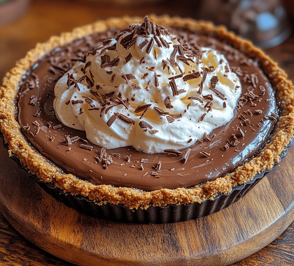 There’s something undeniably captivating about chocolate desserts; they have a magical way of evoking nostalgia and warmth, often reminding us of cherished moments spent with family. One dessert that stands out in the realm of chocolate indulgence is Mom’s Irresistible Chocolate Cream Pie. This beloved classic isn’t just a dessert; it’s a heartfelt recipe that has been passed down through generations, bringing comfort and joy to family gatherings and special celebrations alike.