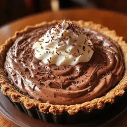 There’s something undeniably captivating about chocolate desserts; they have a magical way of evoking nostalgia and warmth, often reminding us of cherished moments spent with family. One dessert that stands out in the realm of chocolate indulgence is Mom’s Irresistible Chocolate Cream Pie. This beloved classic isn’t just a dessert; it’s a heartfelt recipe that has been passed down through generations, bringing comfort and joy to family gatherings and special celebrations alike.