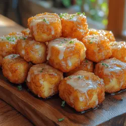 Cinnamon Sugar Apple Fritter Bites are a harmonious blend of flavors that create an irresistible taste experience. The star of the dish is undoubtedly the apple, which contributes a refreshing sweetness and a slight tartness that balances the richness of the batter. When fried, the apples become tender, releasing their natural juices and enhancing the overall flavor.