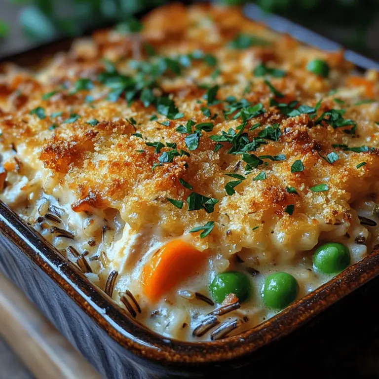 As the days grow shorter and the air turns crisp, there's nothing quite like the warmth of a hearty casserole to bring comfort to our tables. The Cozy Chicken Wild Rice Casserole is the perfect embodiment of this sentiment, combining tender chicken, wholesome wild rice, and a medley of fresh vegetables into one dish that promises to delight the senses. Not only is this dish a staple for family gatherings, but it also serves as an ideal weeknight dinner solution, satisfying both hunger and the soul.