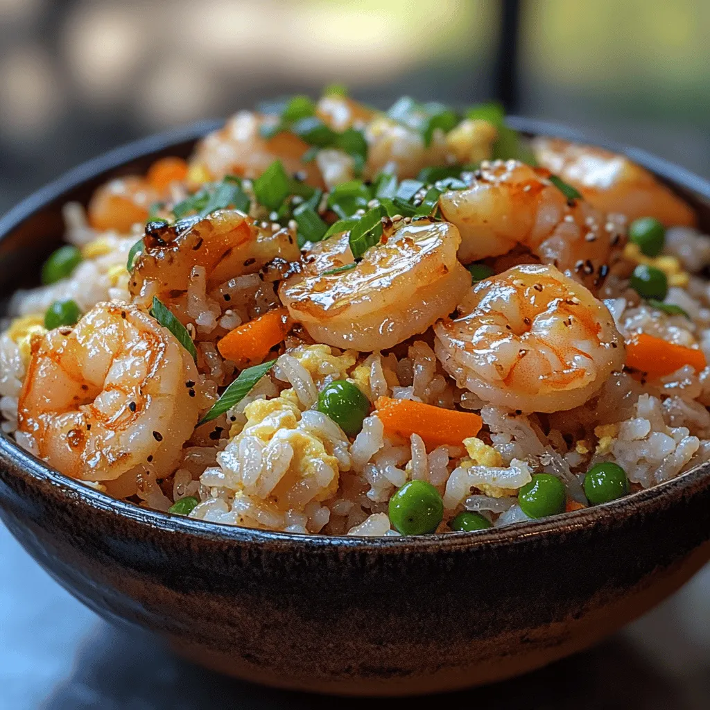 Welcome to the world of Shrimp-tastic Fried Rice, a dish that brings together the succulent flavors of shrimp, vibrant vegetables, and fluffy jasmine rice into a satisfying meal that can be whipped up in no time. This recipe epitomizes the versatility of fried rice, a beloved staple in various cuisines, and emphasizes how easily it can be prepared right in your own kitchen. Whether you're looking to make a quick dinner on a busy weeknight or impress guests at a casual gathering, this Shrimp-tastic Fried Rice is bound to be a hit among family and friends.