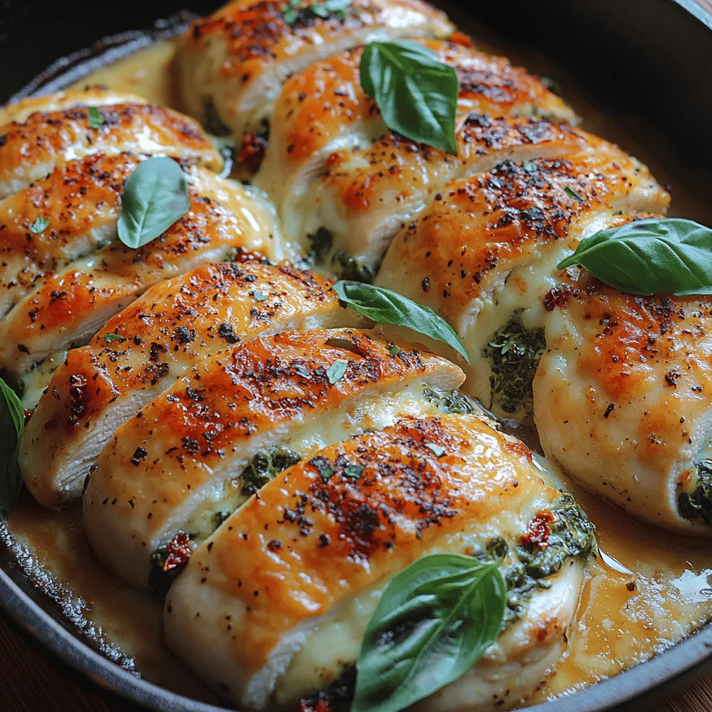 When it comes to comfort food that also impresses, few dishes can rival the deliciousness of Cheesy Spinach & Sun-Dried Tomato Stuffed Chicken Breast. This dish not only captures the essence of home-cooked warmth but also elevates it with a medley of flavors that are sure to please any palate. The combination of creamy cheese, vibrant spinach, and tangy sun-dried tomatoes creates a filling that is both rich and refreshing, making each bite a delightful experience.