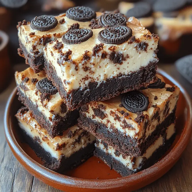If you’re on the hunt for the ultimate dessert that combines two beloved treats into one decadent masterpiece, look no further than indulgent Oreo cheesecake brownies. This delightful recipe marries the rich, fudgy texture of brownies with the creamy, velvety smoothness of cheesecake, all while incorporating the iconic flavor of Oreo cookies. Each bite is a harmonious blend of flavors and textures that will have your taste buds dancing with joy.