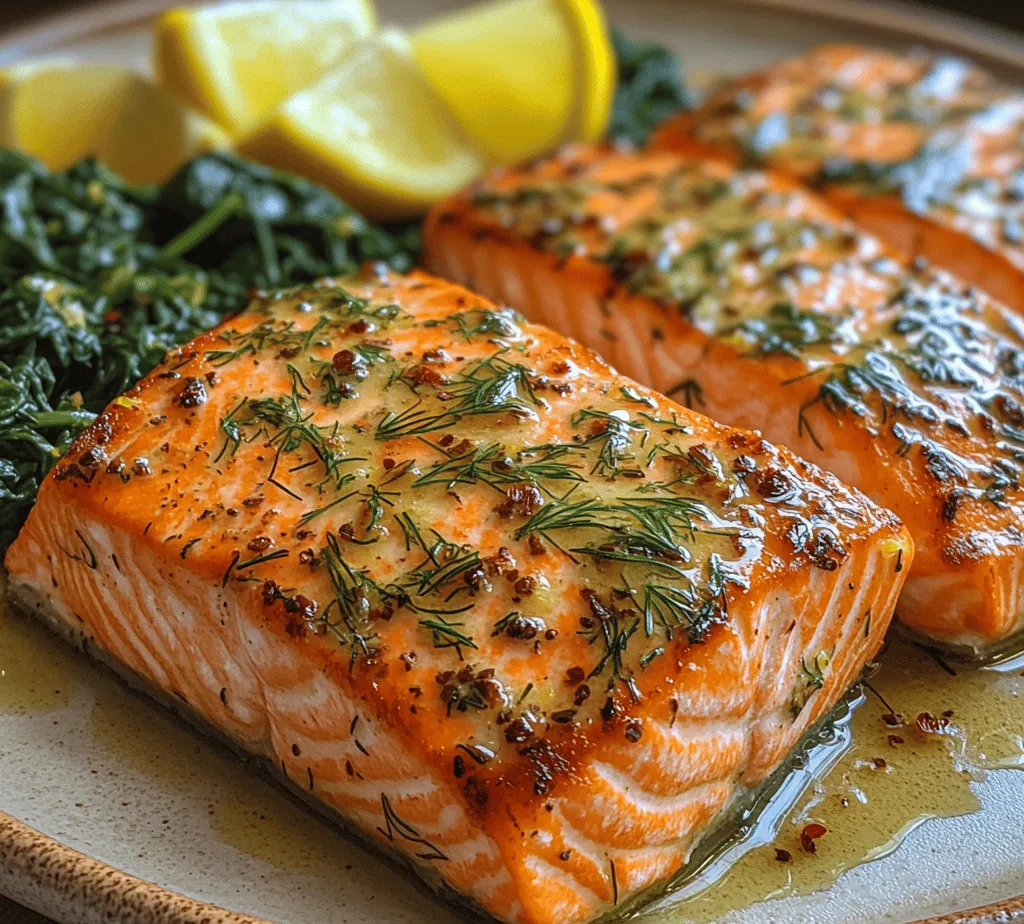 Welcome to a culinary adventure with our Vibrant Lemon Herb Salmon with Spinach Sizzle! This delightful dish marries the succulent texture of fresh salmon with the vibrant flavors of zesty lemon and aromatic herbs, creating a meal that not only pleases the palate but also nourishes the body. In a world where health-conscious eating is becoming increasingly important, incorporating nutrient-rich ingredients like salmon and spinach into your diet is a delicious way to elevate your meals.