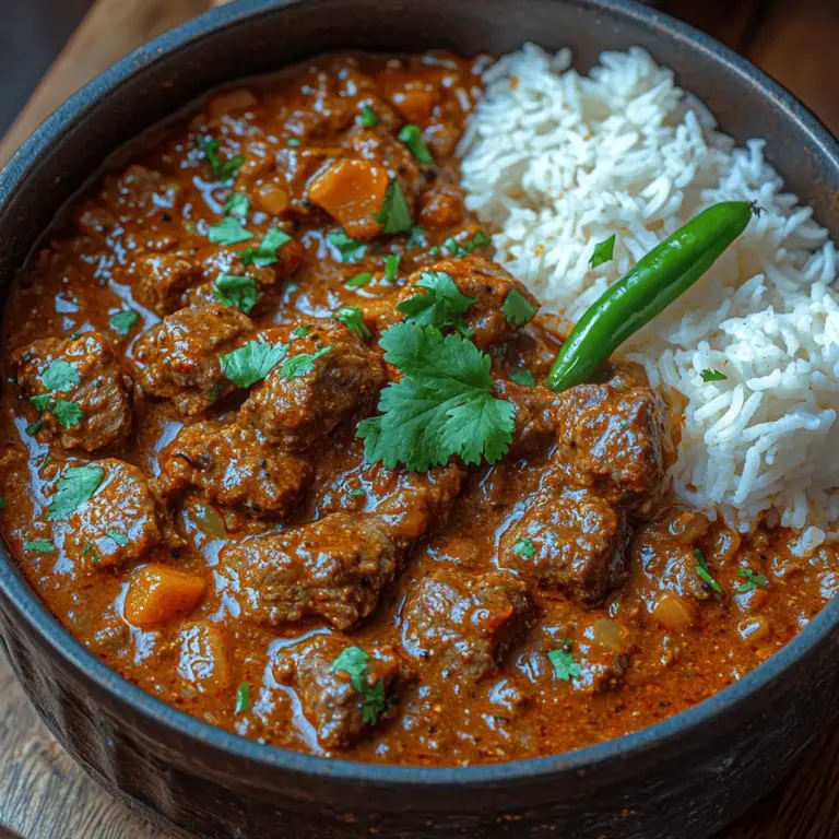 Vindaloo is a dish that not only tantalizes the taste buds but also carries a rich cultural history that dates back to its origins in the coastal region of Goa, India. Traditionally, Vindaloo was influenced by Portuguese cuisine, characterized by marinated meats cooked in a spicy sauce made with vinegar and garlic. Over the years, this dish has evolved, becoming a beloved staple in Indian homes and restaurants worldwide. Its fiery flavor and aromatic spices make it a standout dish, perfect for those who appreciate bold tastes.