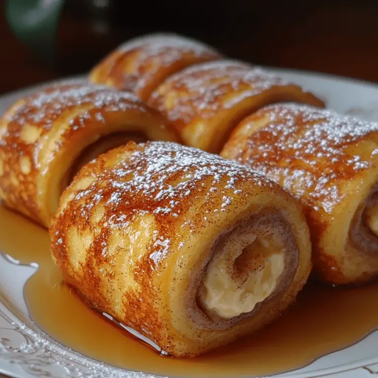 Imagine waking up to the warm, inviting aroma of cinnamon wafting through your kitchen. The enticing scent of freshly baked cinnamon rolls melds seamlessly with the comforting allure of French toast, creating a breakfast experience that is nothing short of magical. Welcome to the world of Sweet Swirls of Delight: Cinnamon Roll French Toast Roll-Ups, a delightful dish that perfectly marries two beloved breakfast staples into one irresistible treat.