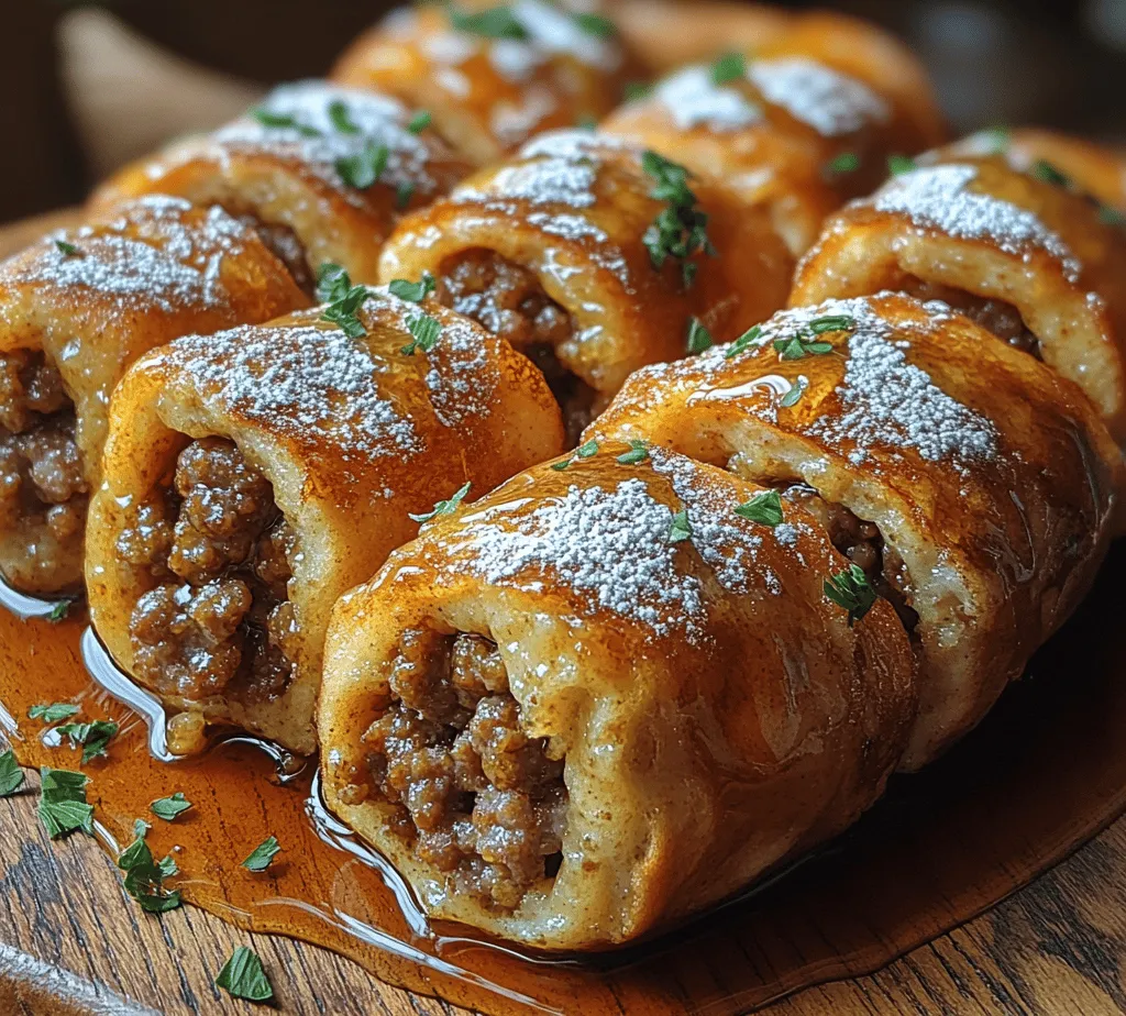 One of the key reasons why Sausage French Toast Roll-Ups have become a favorite among breakfast enthusiasts is their irresistible flavor profile. The combination of savory and sweet elements creates a mouthwatering experience that tantalizes the taste buds. The juicy, seasoned breakfast sausage brings a hearty, savory note, while the French toast batter imparts a gentle sweetness that balances out the dish beautifully.