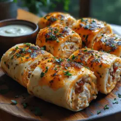 Are you looking for a quick yet delicious dish that can impress guests at your next gathering or simply satisfy your cravings for something savory and cheesy? Look no further than the Cheesy Chicken Bacon Ranch Roll-Ups Delight! This delectable recipe combines the rich flavors of bacon, the creaminess of cheese, and the zesty kick of ranch dressing to create a mouthwatering experience in every bite.