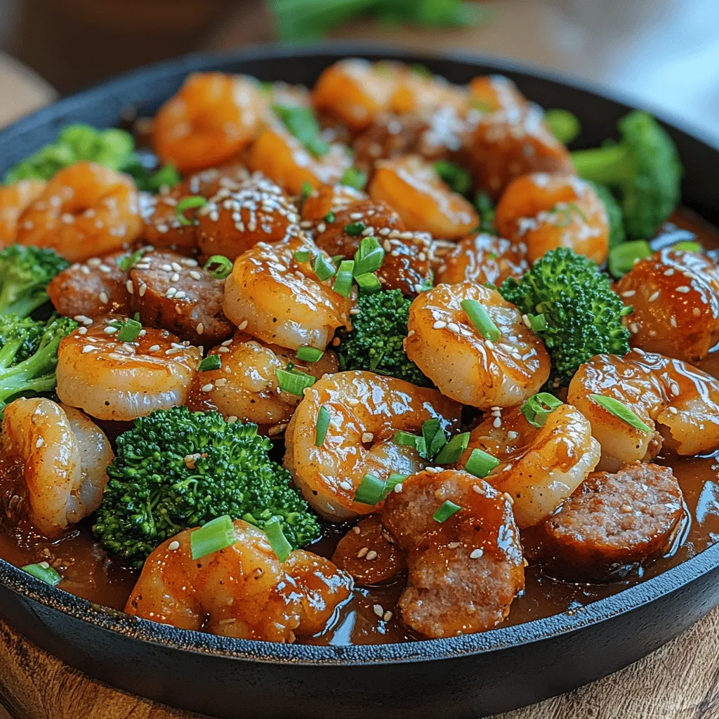 If you're searching for a dish that perfectly balances sweet and savory flavors, look no further than Sweet & Savory Honey Garlic Shrimp Sausage & Broccoli. This delightful meal combines succulent shrimp with hearty sausage and vibrant broccoli, creating a culinary experience that caters to both the palate and nutrition. The honey garlic sauce infuses each ingredient with a delightful sweetness that beautifully contrasts the saltiness of the sausage, while the fresh crunch of broccoli adds a healthful green touch.